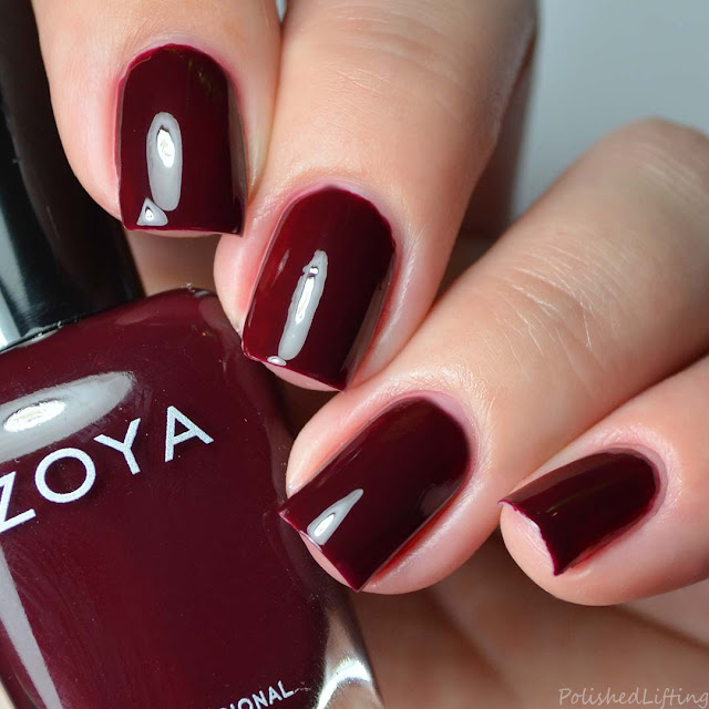 deep red creme nail polish