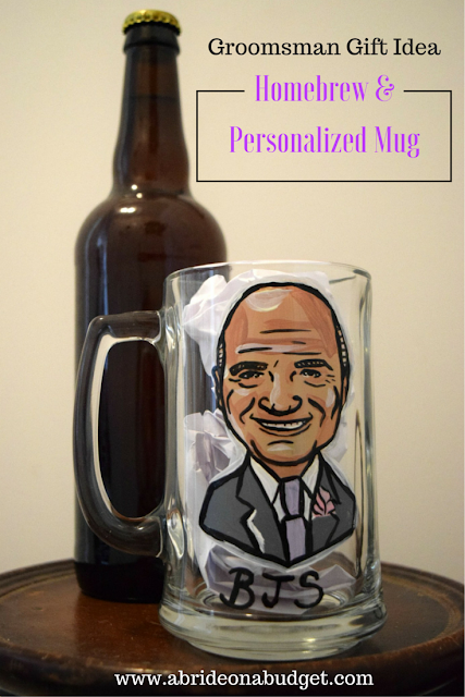 If you're looking for a great groomsman gift idea, this  Homebrew & Personalized Mug is perfect for your groomsmen who drink beer.