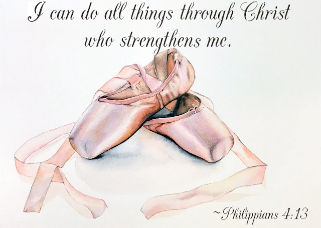 Philippians 4:13 Ballet Shoes