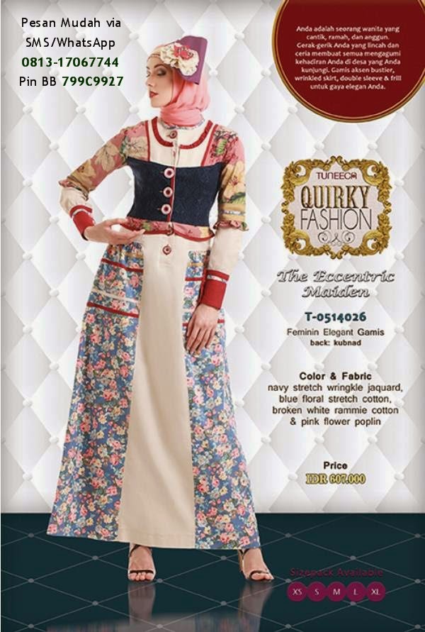 Gamis Tuneeca Edisi Lebaran 2014  Baju Muslim Terbaru 2019