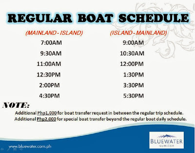 Bluewater Sumilon Boat Schedule, how to get to Sumilon Island Cebu