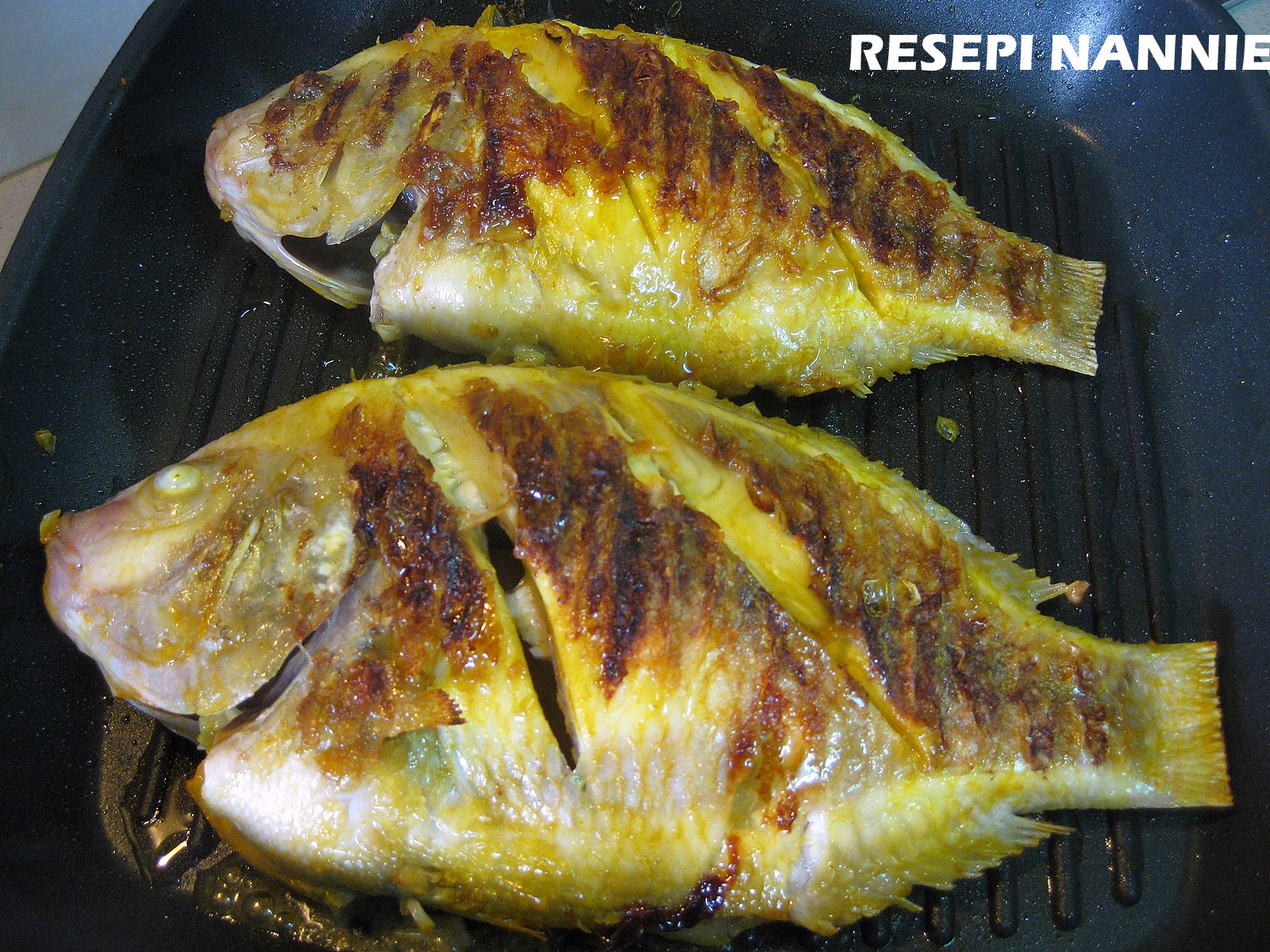 RESEPI NANNIE: GRILL TALAPIA MERAH