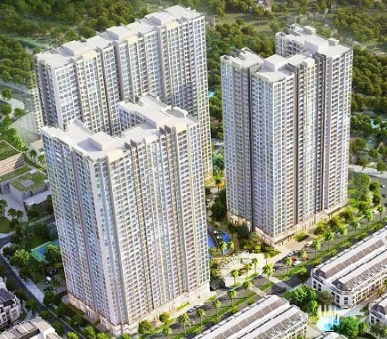 Tổng thể 3 tòa chung cư Vinhomes Arcadia 