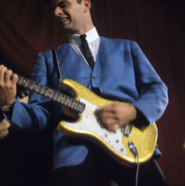 1965. Dick Dale and His Del-Tones performing at Ciro’s nightclub. Photo by Ken Whitmore