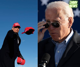 Biden and Trump in the US election with each other in a fierce battle