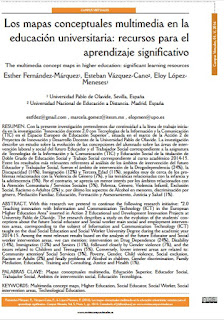  Los mapas concptuales multimedia en la educación universitaria.