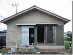 自然素材　中塗り