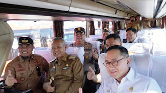 Basmin Mattayang Hadiri Peluncuran Kick Off Bus Trans Andalan Sulsel