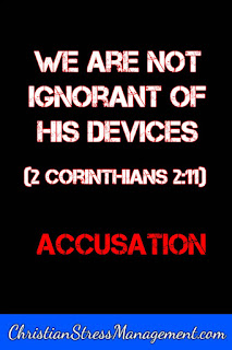 Christian spiritual warfare blog post We are not ignorant of his devices