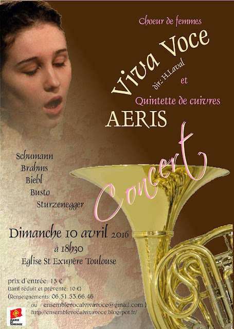 affiche concert Viva Voce et Aéris 10 avril 2016