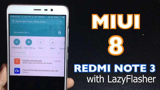 Kangen dengan Stock Rom Miui 8 di Xiaomi Redmi Note 3 PRO tapi Malah Force Closed? Coba Tutorial LazyFlasher Berikut Ini