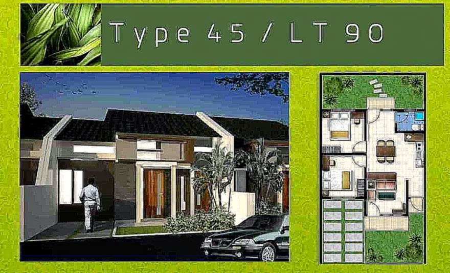 Contoh Foto Rumah Minimalis 2 Lantai  Type 45