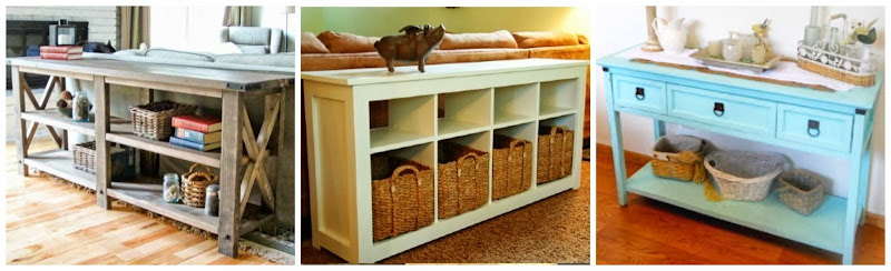 Sofa Table with Storage