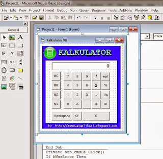 Program Kalkulator Dengan Visual Basic 6.0