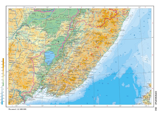 Карта Приморского края