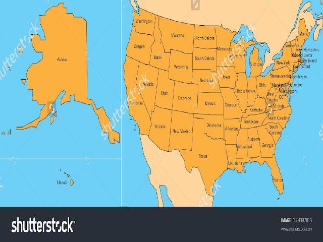 United States And Hawaii Map