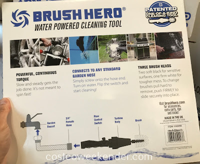 Easily clean in between the spokes of your wheels with the Brush Hero Water Powered Wheel Cleaning Tool