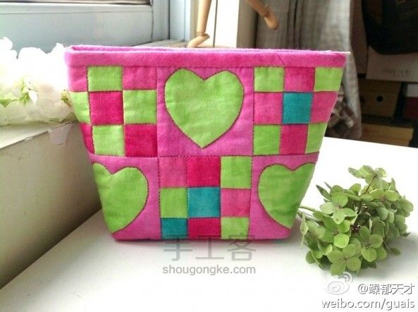 Patchwork Bag "Heart". DIY tutorial.  Лоскутная сумка