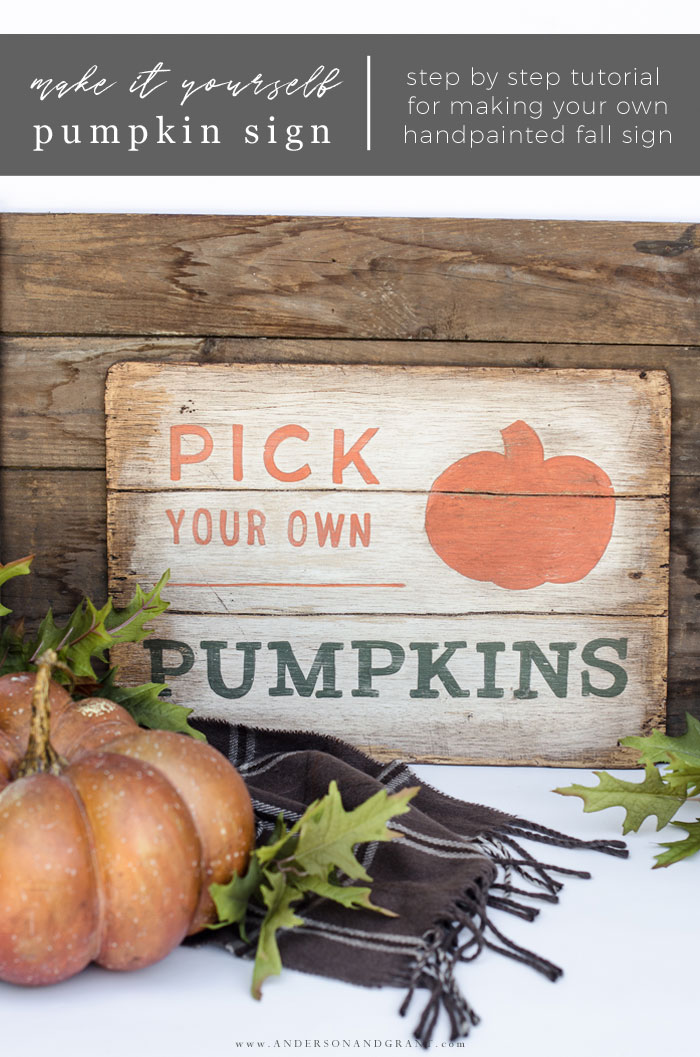 Make it yourself Pumpkin Sign