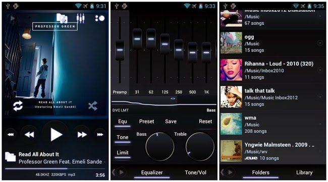 Aplikasi Android Poweramp Music Player