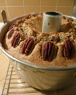 Closeup of Baked Cake in Pan