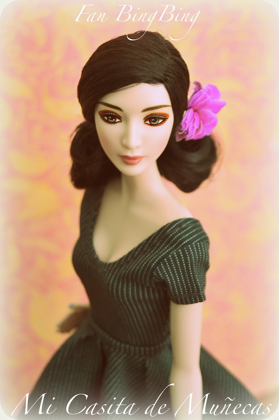 Barbie Fan Bingbing mattel. Blog Mi Casita de Muñecas. Vestido hecho a mano para Barbie.