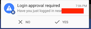 login approval notification in facebok