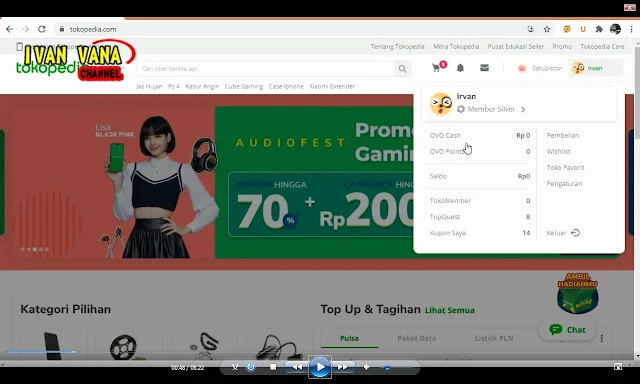 Cara Top Up Ovo Alfamart Via Tokopedia