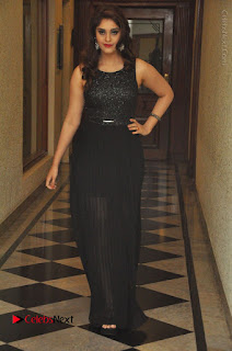 Actress Surabhi Stills in Black Long Dress at turodu Audio Launch  0083.JPG