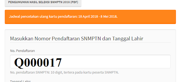 Cara Melihat Pengumuman Hasil Kelulusan SNMPTN 23 Maret 2019