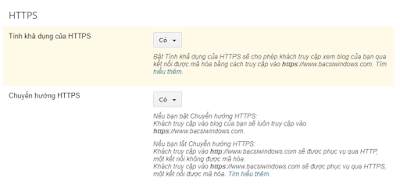 Hiệu chỉnh lại hệ thống SEO cho giao thức https mới trên blogspot