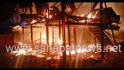 Rumah Panggung di Kelurahan Lanrisang Pinrang Ludes Terbakar, Tewaskan Pemilik Rumah