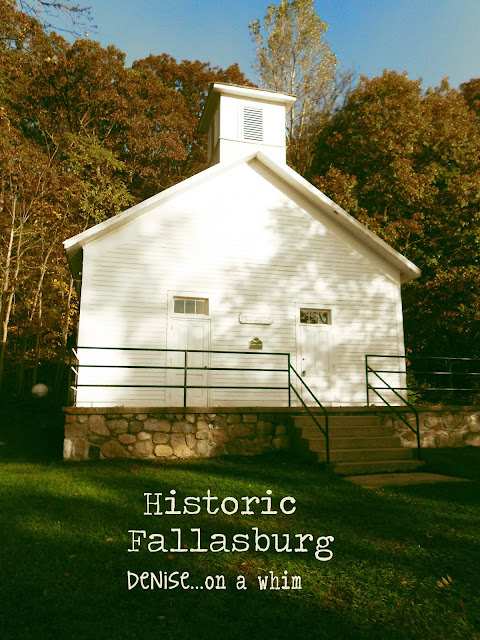 historic Lowell, one room school house, fall colors