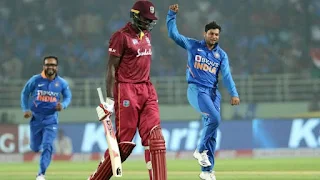 Kuldeep Yadav Hat-trick vs West Indies Highlights