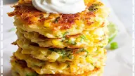 Cheesy Corn Fritters