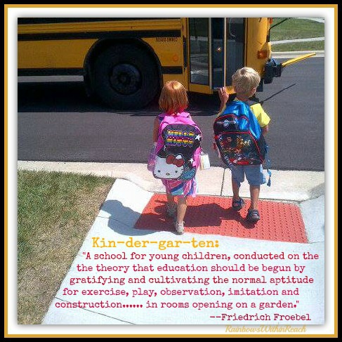 Kindergarten and Riding the BUS {Bus Projects} RainbowsWithinReach