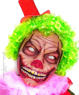 Clown makeup look