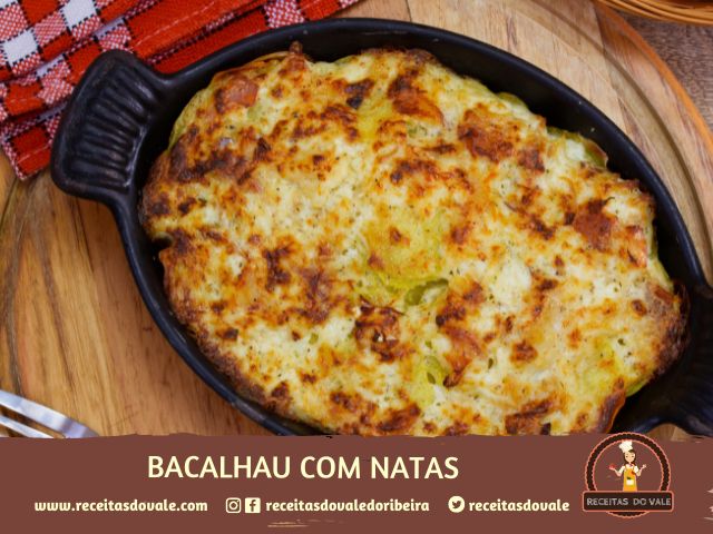 Receita de Bacalhau com Natas