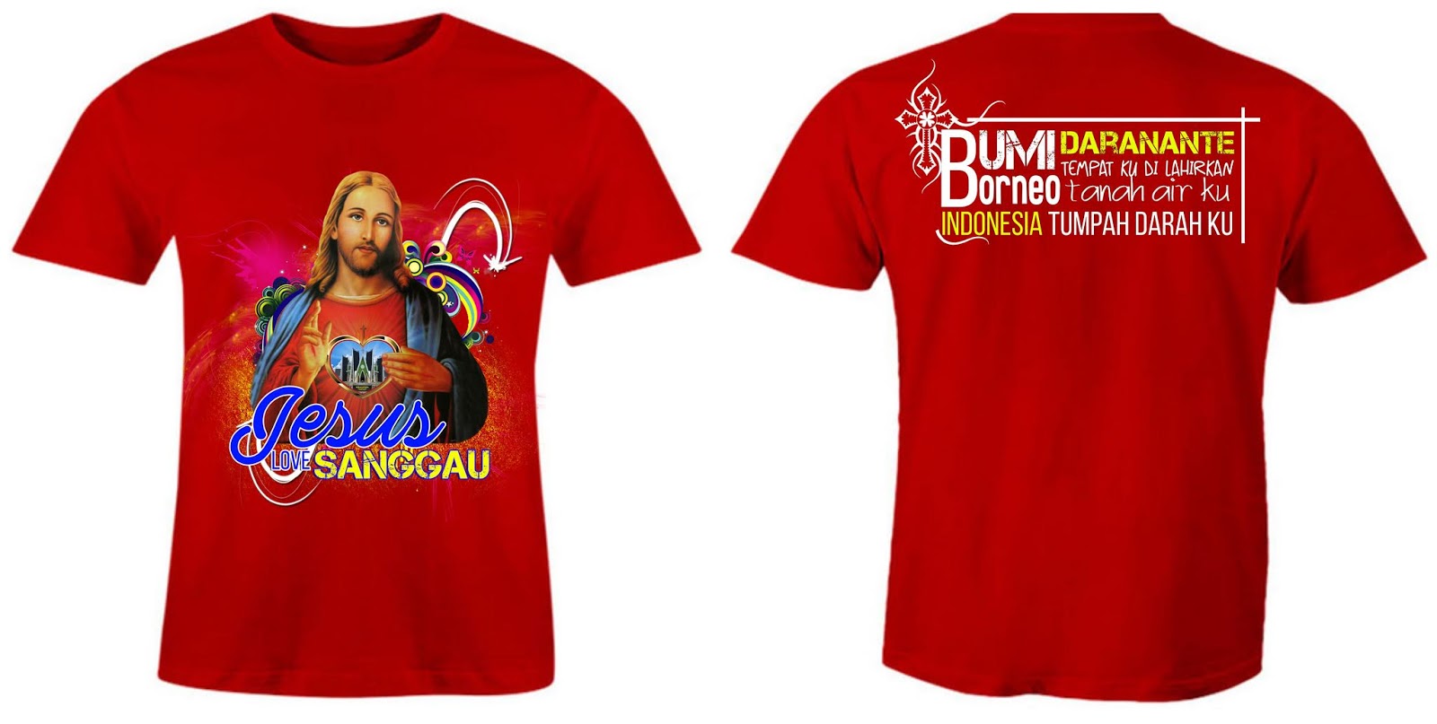 Desain Baju Jesus Love Sanggau ~ tatakatolik.com 