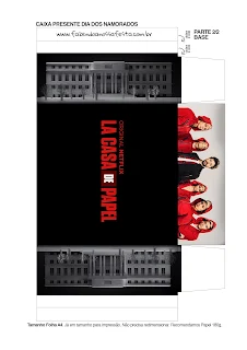 Money Heist: Free Printable Boxes. 