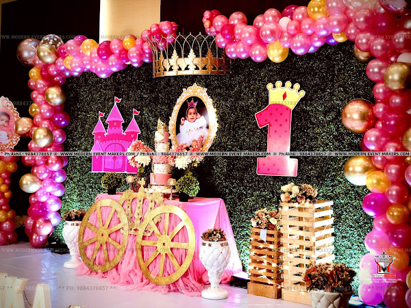 Princess_Queen_Theme_in_Hotel_Radison_Blu_Chennai_For_First_Birthday_PH_9884378857_Modern_Event_Makers