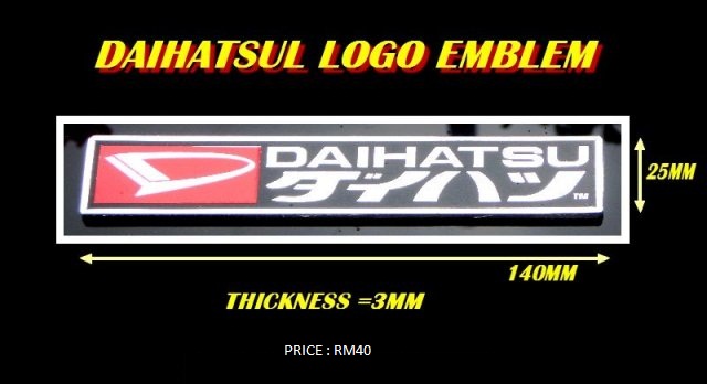 Logo emblem - Honda/Proton/Toyota/Daihatsu/R3/TRD: Logo 