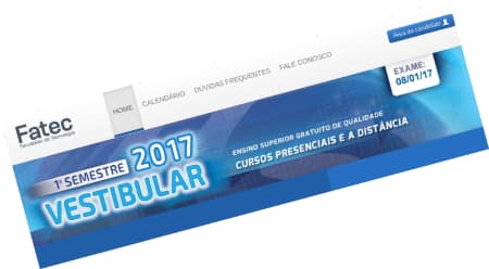 Vestibular 1º Semestre 2017 FATEC