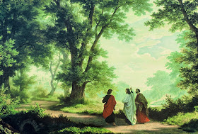 Way to Emmaus by Robert Zünd (1827-1909)
