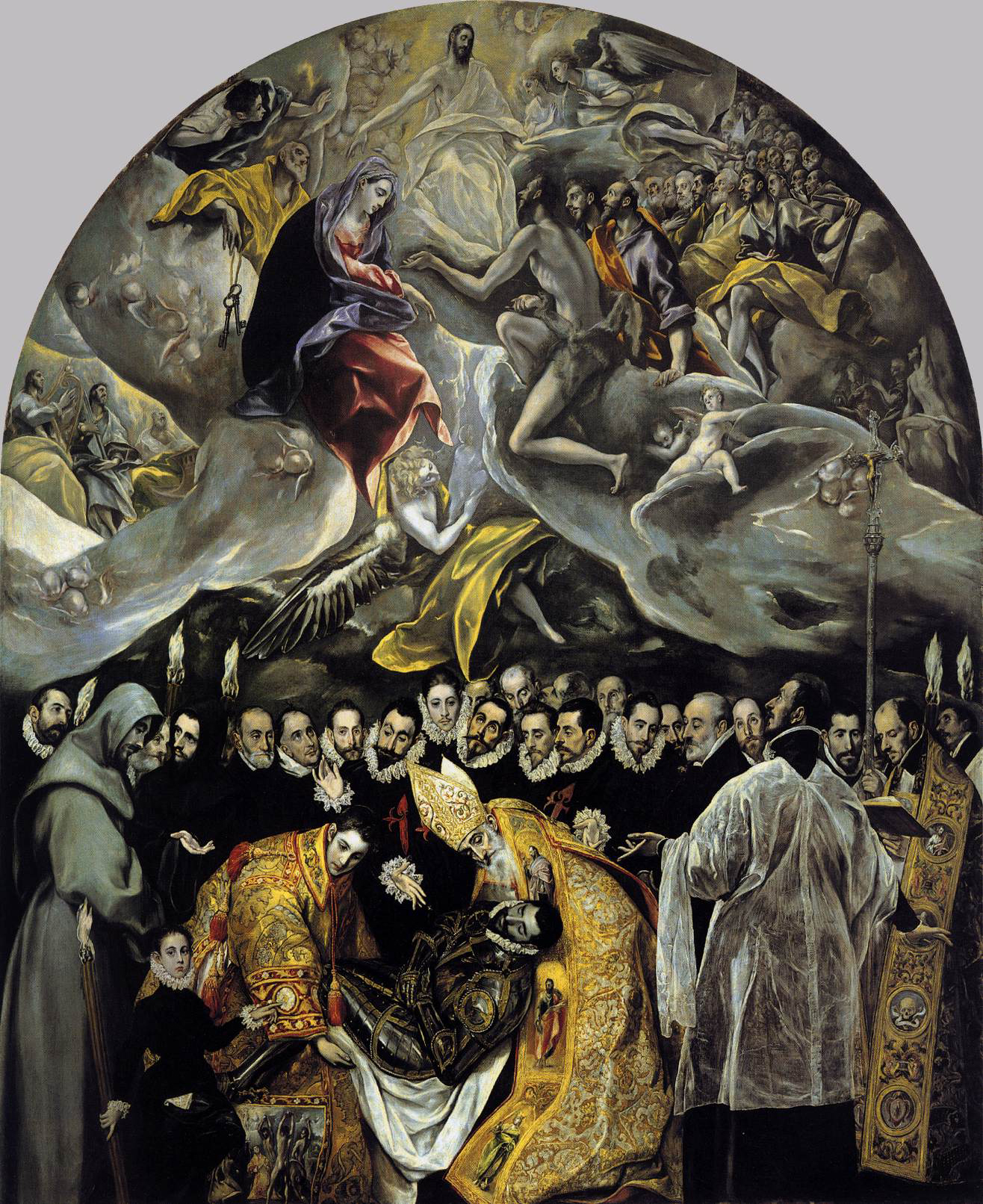 The Burial of the Count of Orgaz" by El Greco (1586-1588)