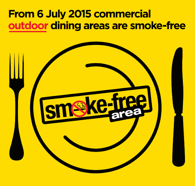 Smoke-free outdoor dining comes into effect 6th of July 2015 - NSW