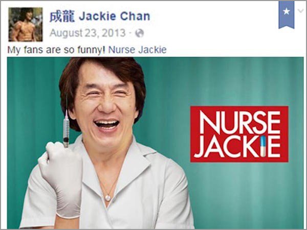 18 vezes do hilariante Jackie Chan no Facebook