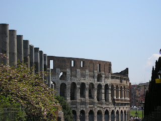 Colosseum of rome, italy, in love with rome