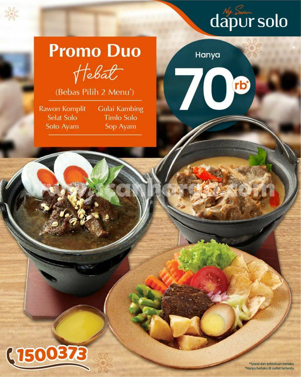 DAPUR SOLO Promo DUO HEBAT – Harga Spesial hanya Rp. 70rb