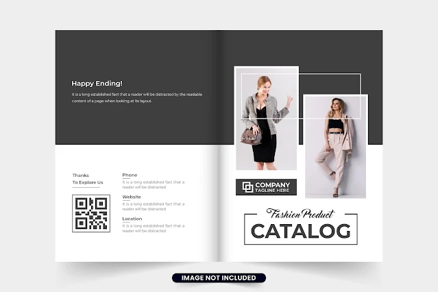 Company product catalog cover design free download